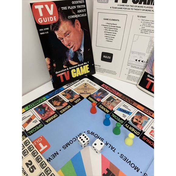 Vintage 1984 TV GUIDE'S TV Game in original box and complete - Picture 11 of 12